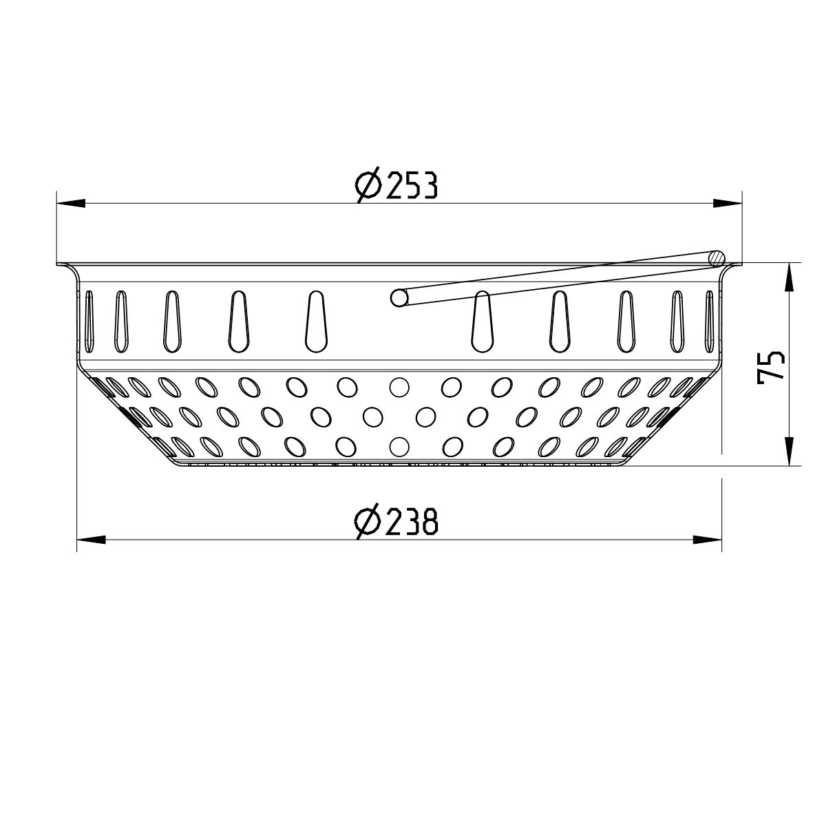 Line Drawing - Filter basket