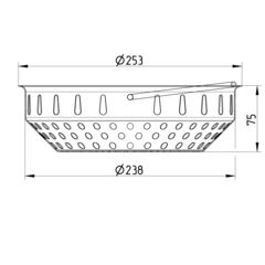 Line Drawing - Filter basket