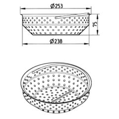 Line Drawing - Filter basket