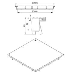 Line Drawing - Access cover-Plate