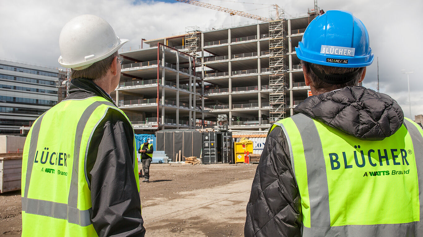 Blucher building under construction